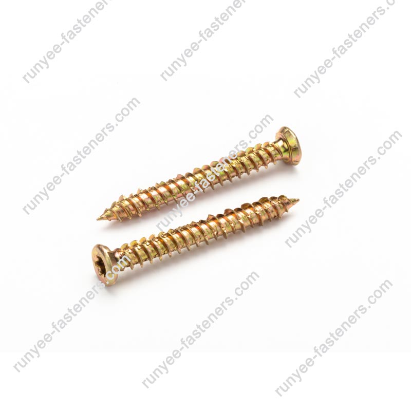 Torx parafuso de concreto de cabeça plana
